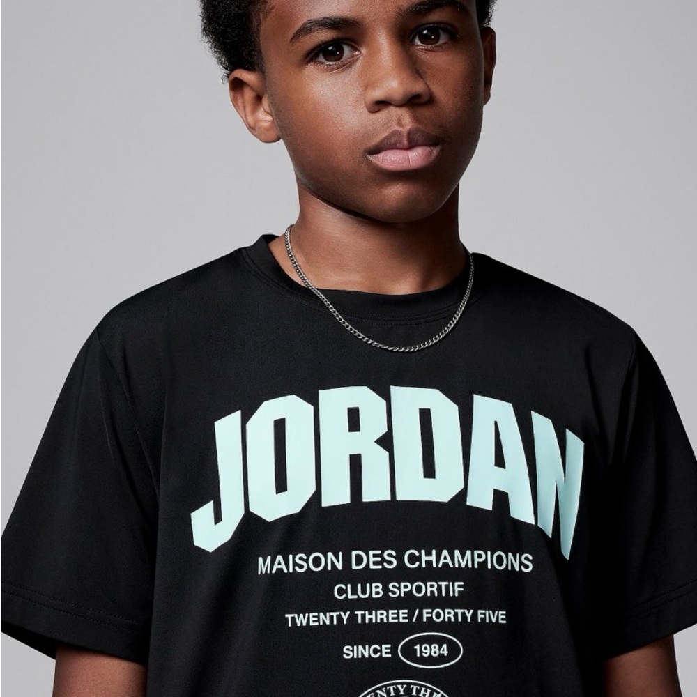 Jordan Black and White Short Sleeve Tee